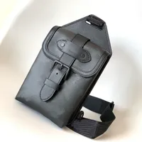 Erkek omuz çantası saumur erkek sırt çantası messenger cüzdan deri çapraz gövde siyah erkekler lüks tasarımcılar flip çantalar sling el çantası