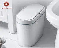 XiaoGui Smart Sensor Trash Can Electronic Automatic Household Bathroom Toilet Waterproof Narrow Seam Cubo Basura7345983