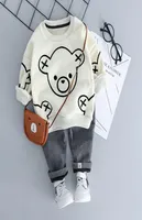 Hylkidhuose Baby Girl Boy Setts Sets Autumn Winter Plush Infant Glack Suits Cartoon Kids Childr
