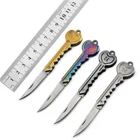 Ключевая форма мини-складной складной нож кемпинг на открытом воздухе карманный карманный карманный нож многофункциональный швейцарский самооборона ножи 2022
