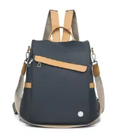 Designerbeutel Lu Backpack Schoolbag für Teenager -Schüler Yoga -Taschen wasserdichte Oxford Nylon Sports Fitness 2 Farben 2 Größe
