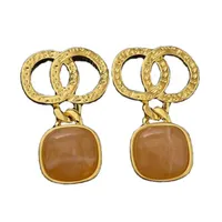 Gold Enamel Technology women&#039;s Zircon luxury Earrings aretes orecchini for women party wedding engagement lovers gift jewelry