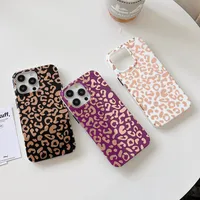 Fashion Bling Leopard IMD TPU Case per iPhone 14 Pro Max 14 Plus 13 12 11 iPhone14 Hard Luxury Lace Floral Mountain Mountain Mountain Flower Clear Mobile Phone Cover Skin