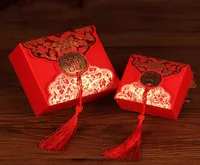 Candy Storage Box für Geschenke 50pcslot Red Wedding Supplies Organizer bevorzugt Party Paper Organizer kleine Dinge Aufbewahrungsboxen Cand6030237