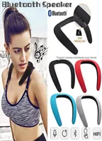 Neck Bluetooth Speaker Wireless MP3 Player Wearable Subwoofer Earphone Magic Fashion Sports Loudspeaker Headset DJ Volume4571861