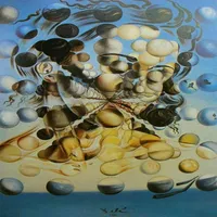 Salvador Dali Galatea of the Spheres Paintings Art Film Print Silk Poster Home Wall Decor 60x90cm231i