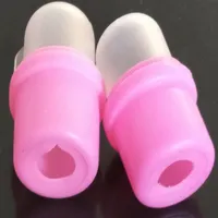 10pcs أظاف طلاء الأظافر المزيل Soakers Soakers Salon Diy Diy Acrylic UV Gel Cap Tool بدون Pox Opp Package Pink for Nail Art Supply166J