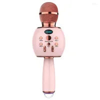 Microphones AT41 Wireless Microphone Karaoke Handheld Condenser Enregistrement en direct Singing Sound Card Mic pour téléphone PC
