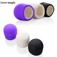 Magic Wand Massager Caps de substitui￧￣o de cabe￧a para 10 velocidades Magic Wands Vibrador Adam Eve Caps Caps Anexo 50pcs lot280v