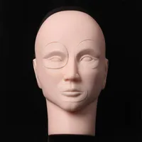 Dövme Uygulama Cilt Makyajı Kozmetik Dövme Eğitimi Manken Kafası 2 PCS Gözleri 1 PCS LIP273V
