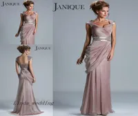 Высококачественное вечернее платье Janquie Evening Dress Dlound Long Chiffon Part Prom Promt Mother of Bride Dress1425722