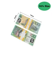 50 размер Prop Game Австралийский доллар 5 10 50 50 100 Aud Banknotes Paper Copit