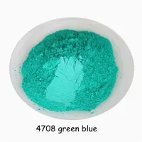 Hälsosam naturlig grönblå MICA -pulver rå av ögonskugga Makeup Diy Soap Paint Pigment Lipstick199Z