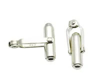 Beadsnice Mens Cufflink Backs For Beading 925 Sterling Silver Cufflink Finding Supplies ID 274986209483