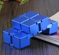 Infinity Cube Aluminium Cube Toys Premium Metal Deformation Magical Infinite Stress Relief Cube Cube Stress Splay pour EDC Anxiété Y22896268