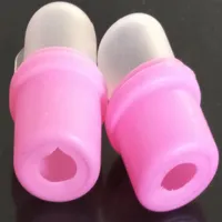 10pcs أظاف طلاء الأظافر المزيل Soakers Soakers Salon Diy Diy Acrylic UV Gel Cap Tool بدون Pox Opp Package Pink for Nail Art Supply299a