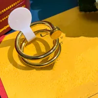 23SS 2Color Designer Nail Ring Jewelry Midi Anillos Midi para mujeres Accesorios de moda de acero inoxidable de acero inoxidable nunca se desvanecen, no se desvanecen el tama￱o de la tienda al￩rgica 6/7/9
