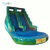 Verkaufe PVC Commercial Water Double Slide Blasable Slide Jumping Pool f￼r Kinder und Erwachsene Game271V