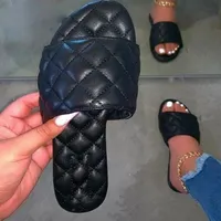 Scarpe estive donne sandali pantofole piatto scivoli di moda sandalie mujer casual pu ladies beach lusso