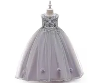Nouvelle collection Long Robe for Children A Grey Grey Princess Dress Girls Catwalk Girls039 Pageant Robes Ball Robe Good Workm6697227