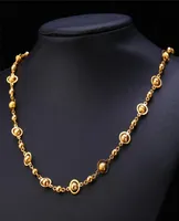 New Fashion Women039s Bead Fancy Ball Chains Necklaces Platinum18K Gold Plated Jewelry YS31971978442