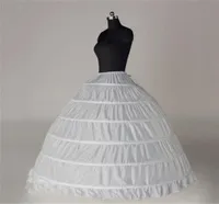 Bütün 6 Hoops Balo Govow Beyaz Gelin Petticoat Kemik Tam Crinoline Tül Uzun Kabarık Düğün Petticoat Ucuz Basit Stock7612193