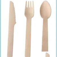Учебные посуды наборы 100/набор одноразовые посуды наборы посуды деревянные ложки вилка. Поставка для ножа El Suppire Dessert Bakery мороженое удобное DHRBB