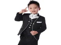 En stock 2020 Black Boys Mariding Suit Prince Baby Costume pour le mariage Toddler Tuxedos Men SuitJacketVestPanttie Custom Made5704406