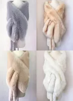 2019 New Bridal Stick Wraps Colorful Faux Fur Shawl Women Winter Winter For Girl Prom Cocktail Party Cheap in Stock7154951