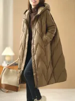 Женский пакет Parkas Janven Lose Long Hoat 90% белая утиная куртка зимняя женская пальто с капюшоном Puffer Feather 221115