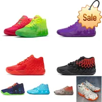 Og Womens Lamelo Ball MB 01 Basketballschuhe Rick Morty Red Green Galaxy Purple Black Red Blue Queen Buzz Kinder Melo Sneakers Tennis mit Box