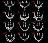 12 Gioielli da sposa a goccia di strass in cristallo di strass in stile gioielli da sposa per matrimoni 1133049