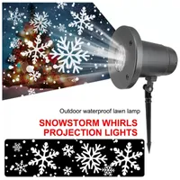 Proyector de copo de nieve giratorio LED excelente decoraciones para navidad nieve nieve grande y pequeña sensación decoración de navidad luces de pared