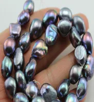 Real Fine Pearls Jewelry huge natural 1112mm Australian south sea Peacock blue gray pearl necklace 18inch 14K6831342