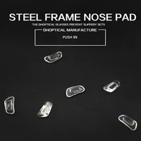 silicone nose pad steel frame nose pad 1000pcs glasses part push in eyeglasses accessories for glasses shop 2749