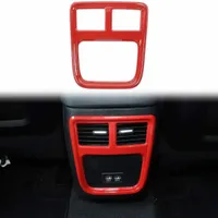 مخرج مكيف الهواء في مسند الذراع الخلفي لـ Dodge Charger 2011 Up Auto Interior Excalsions Red2904936
