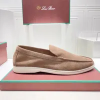 Designer Ladies Loafers Casual schoen Loro slip-on kind suede mocassins dames careerr mannen schoenen zomer wandelen rij sneakers voor mannen