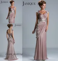 Высококачественное вечернее платье Janquie Evening Dress Long Chiffon Part Prom Promt Mother of Bride Dress7083498