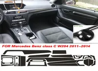 Mercedes Benz C Sınıfı W204 20112014 İç Merkez Kontrol Paneli Kapı Tutucu 3D 5D Karbon Fiber Çıkartmalar Araç Stilleri4456496
