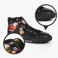 Scarpe personalizzate scarpe in tela alta accetta personalizzazione del processo di stampa UV da uomo white black sports sneaker tagliente 38-45 color38
