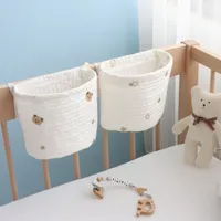 Bed Rails side Storage Bag Baby Crib Organizer Hanging for Dormitory Bunk Hospital Book Toy Diaper Pockets Holder 221115