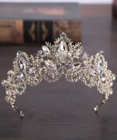 Jane Vini Gears Diamond Wedding Wedding Crowns для головных повязки Briade Женщины хрустальные драгоценные камни Тиарас Куинсинера.