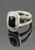 925 Sterling Silber Amethyst Black Onyx Blue Topaz Citrine Sapphire Granat Peridot Weißes Achat Morganit 7mm Frauen Ring1744286