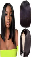 Vendor Deals Super Double Drawn Bone Straight 6 Inch Hd Lace Closure Short Real Human Hair Brown Raw Brazilian Hair Bob Wig8946728