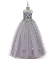 Nouvelle collection Long Robe for Children A Grey Grey Princess Dress Girls Catwalk Girls039 Pageant Robes Ball Robe Good WorkM9214514