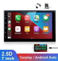 New 2 Din Car Radio Autoradio Apple CarPlay Android Auto 7quot Touch Ecrece Screeo Receiver сенсорный экран MP5 Multimedia Player3964755