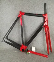 Red C64 quadro quadro de quadro de quadro de quadro de quadro de quadro de quadro de bicicleta de carbono Black Color Design FrameSet6390938