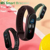 M5 Smart Watch 5 gerçek kalp atış hızı kan basıncı bileklikleri spor akıllı saat monitörü sağlık fitness izleyici akıllı izleme akıllı çağrı brace2466