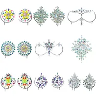 Bröstplattan Nippel Cover Crystal Bra Stickers Adhesive Diamond Beads Pasties Shiny Tattoo Sticker Accessories 221027