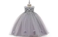 Nouvelle collection Long Robe for Children A Grey Grey Princess Dress Girls Catwalk Girls039 Pageant Robes Ball Boungw Work4558518